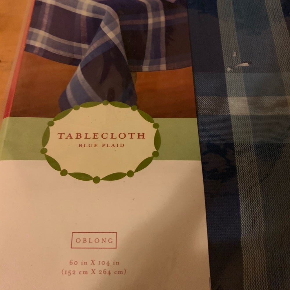 100% Cotton Tablecloth Oblong